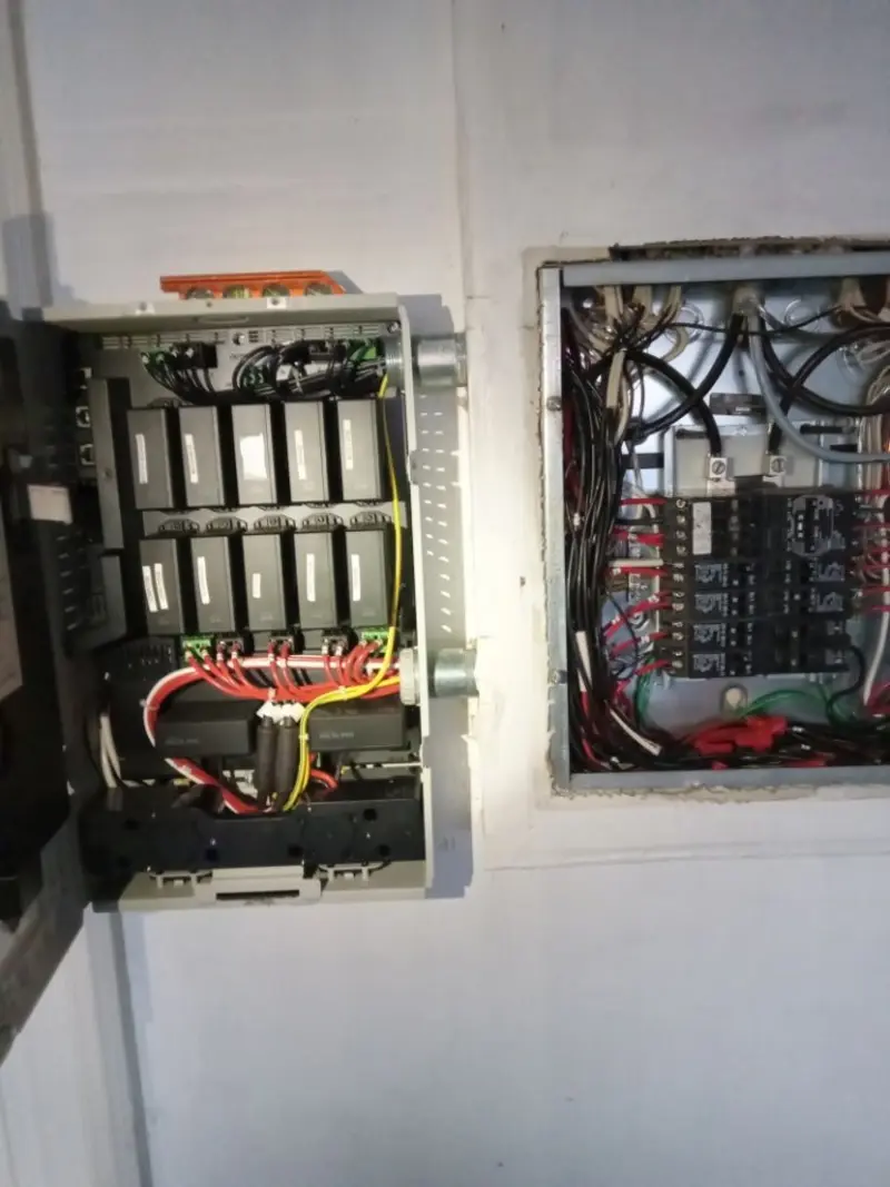 Electrical panel upgrade completed for Security Camera Wiring in Carolina Beach